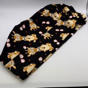 Handmade with love, scrub cap Giraffe Print Black, vet, nurse, doctor